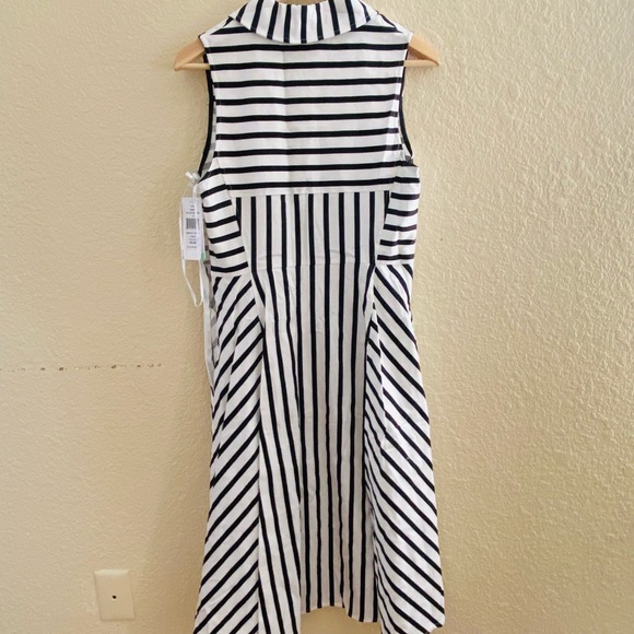 Julia Jordan Women's Shirt Dress Striped with Collar and Pockets size 8 - Picture 11 of 14